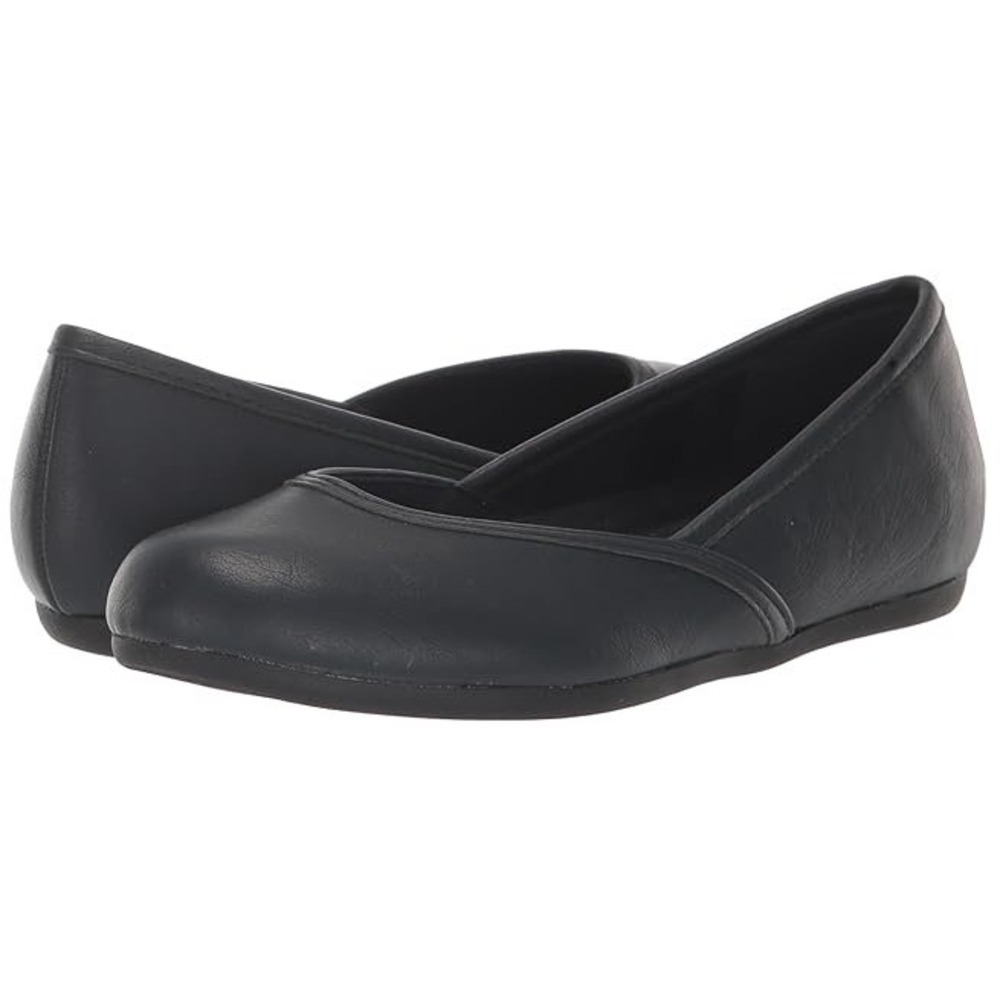 NEW Easy Street Tamar Ballet Flats Women's Sz 7 1/2 M Navy Comfort Wave